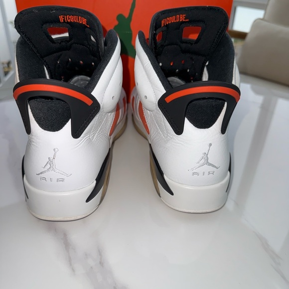 Authentic:Jordan’s retro 6s Gatorade edition. White/orange/cream - Picture 9 of 10